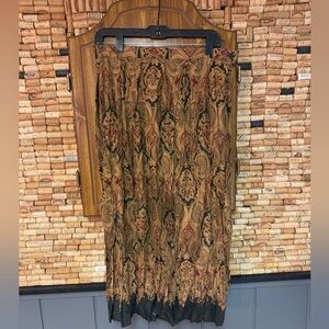 Vintage 90s KORET Paisley boho Fall maxi style skirt size 14
